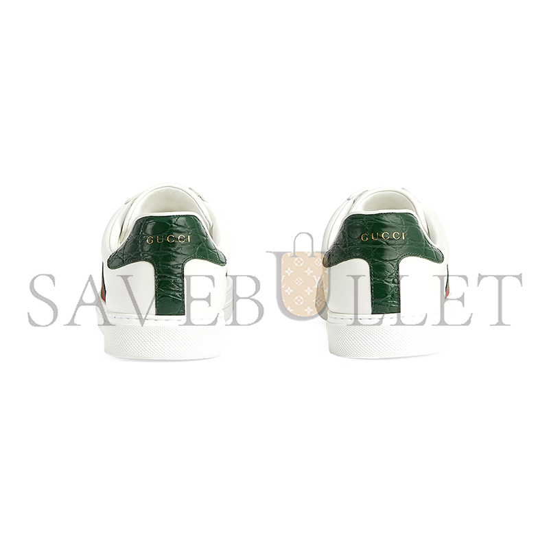 GUCCI MEN'S GUCCI ACE SNEAKER WITH WEB 757892 AACAG 9055 GUCCI MEN'S GUCCI ACE SNEAKER WITH WEB 757892 AACAG 9055